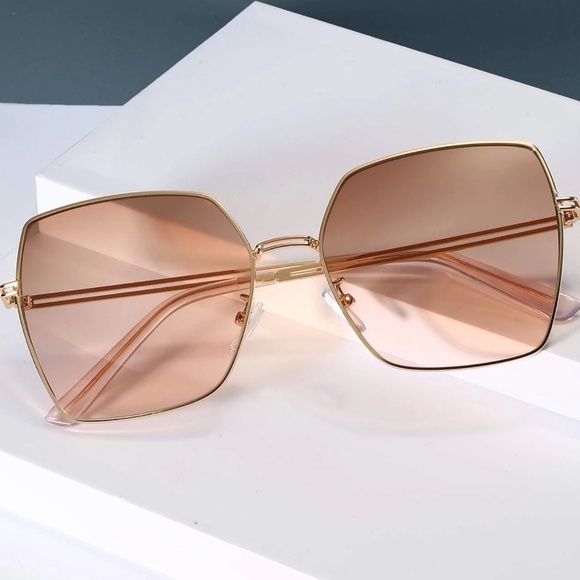 Luxe Square Bug Eye Ombre Sunglasses